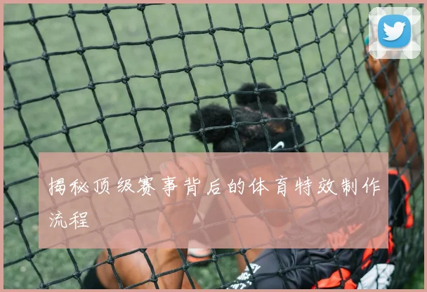 揭秘顶级赛事背后的体育特效制作流程